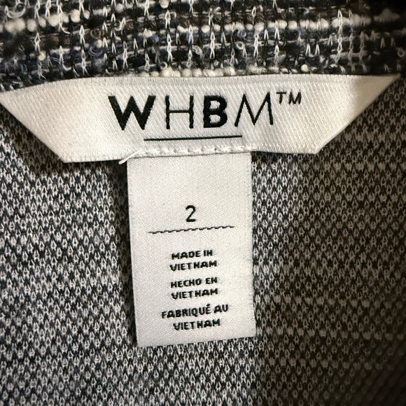 White House Black Market Monochrome Tweed Blazer - Picture 3 of 5